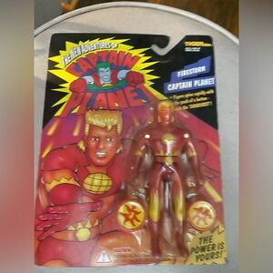 Captain Planet Firestorm Action Figure Sealed On Card Tiger Toys Vintage 1994